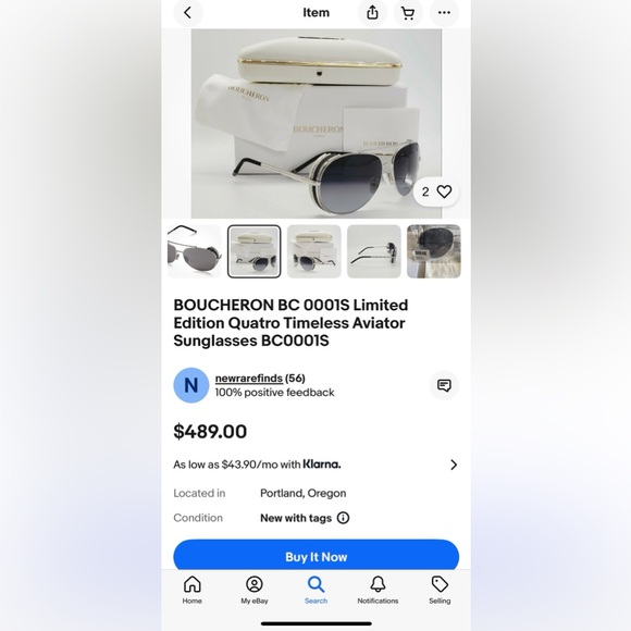 👑Boucheron BC0001S 001Aviator🏆 Limited Edition 🎲Timeless🥁‼️ - Picture 15 of 16